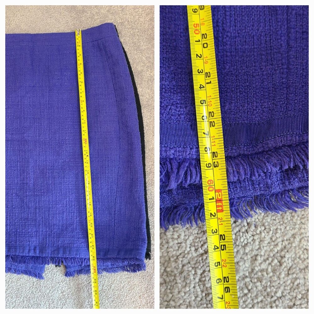 J. Crew Tweed Straight & Pencil Skirt Womens SZ 10 Lot of 2 Back Zipper Classic - Picture 7 of 8